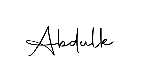 Design your own signature with our free online signature maker. With this signature software, you can create a handwritten (Autography-DOLnW) signature for name Abdulk. Abdulk signature style 10 images and pictures png