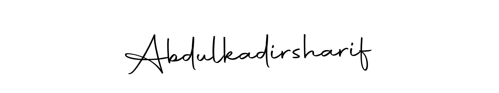 You should practise on your own different ways (Autography-DOLnW) to write your name (Abdulkadirsharif) in signature. don't let someone else do it for you. Abdulkadirsharif signature style 10 images and pictures png