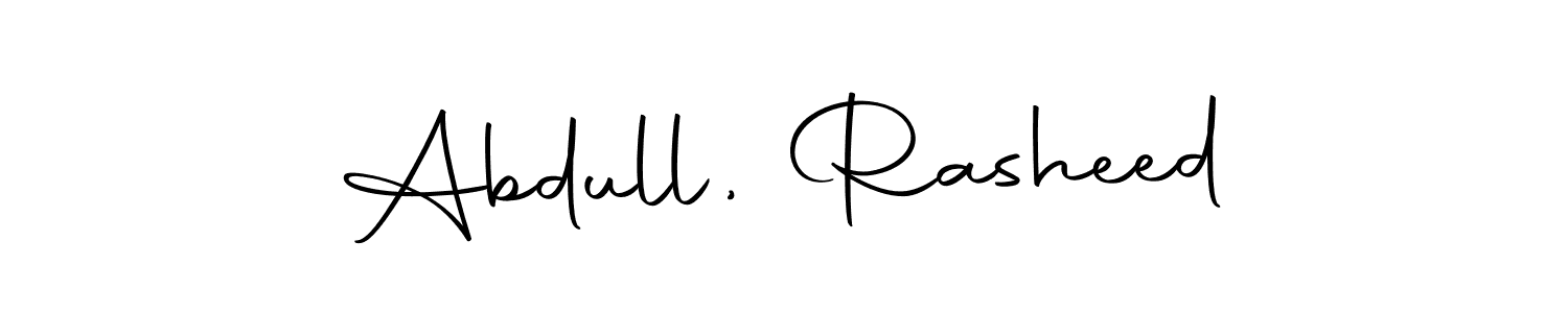 Also we have Abdull, Rasheed name is the best signature style. Create professional handwritten signature collection using Autography-DOLnW autograph style. Abdull, Rasheed signature style 10 images and pictures png