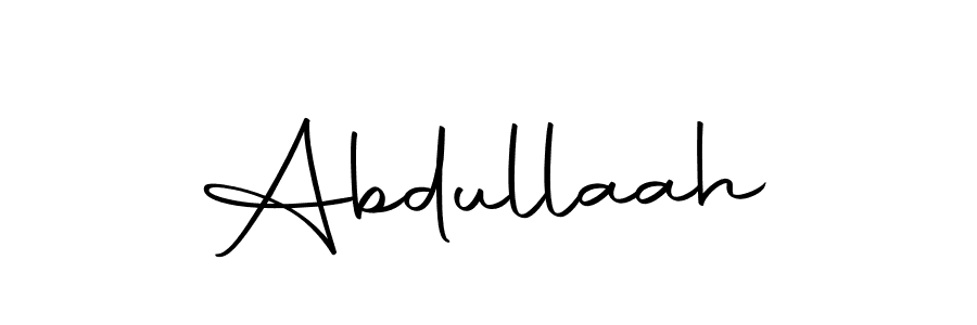 Use a signature maker to create a handwritten signature online. With this signature software, you can design (Autography-DOLnW) your own signature for name Abdullaah. Abdullaah signature style 10 images and pictures png