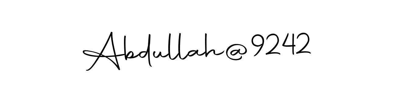 Also we have Abdullah@9242 name is the best signature style. Create professional handwritten signature collection using Autography-DOLnW autograph style. Abdullah@9242 signature style 10 images and pictures png