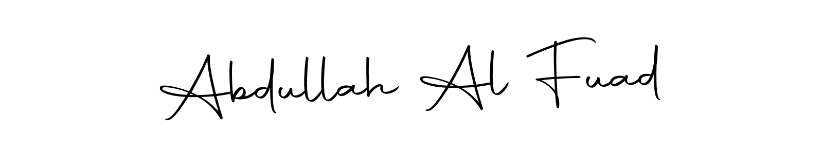 How to make Abdullah Al Fuad name signature. Use Autography-DOLnW style for creating short signs online. This is the latest handwritten sign. Abdullah Al Fuad signature style 10 images and pictures png