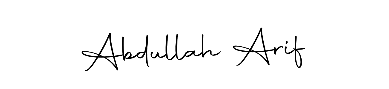 Abdullah Arif stylish signature style. Best Handwritten Sign (Autography-DOLnW) for my name. Handwritten Signature Collection Ideas for my name Abdullah Arif. Abdullah Arif signature style 10 images and pictures png