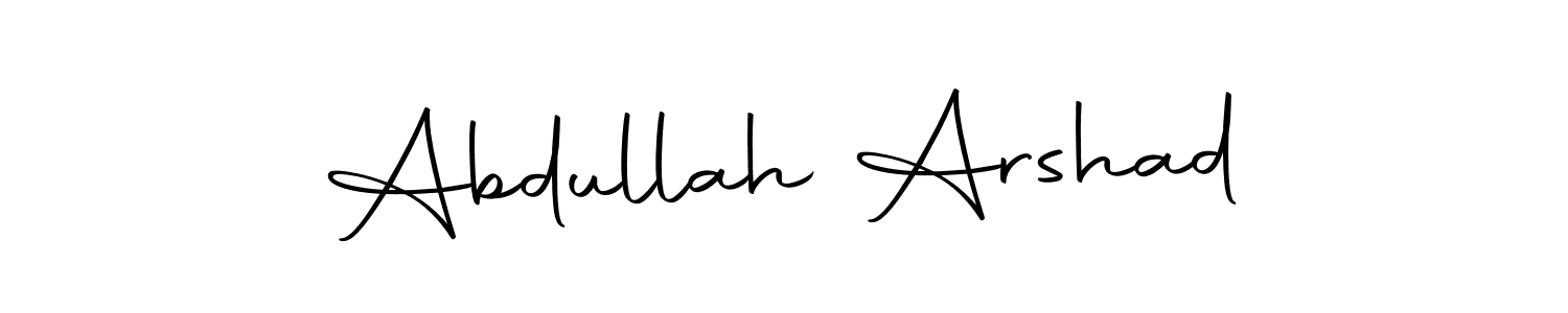 You can use this online signature creator to create a handwritten signature for the name Abdullah Arshad. This is the best online autograph maker. Abdullah Arshad signature style 10 images and pictures png