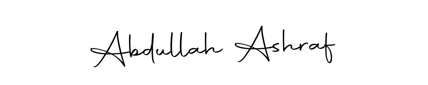 Create a beautiful signature design for name Abdullah Ashraf. With this signature (Autography-DOLnW) fonts, you can make a handwritten signature for free. Abdullah Ashraf signature style 10 images and pictures png