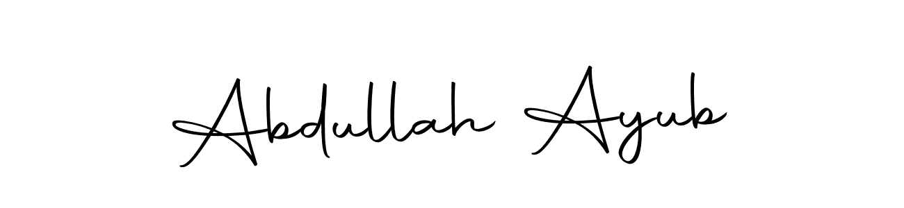 Make a short Abdullah Ayub signature style. Manage your documents anywhere anytime using Autography-DOLnW. Create and add eSignatures, submit forms, share and send files easily. Abdullah Ayub signature style 10 images and pictures png