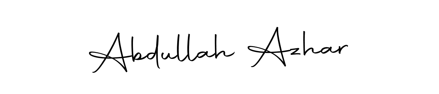 Design your own signature with our free online signature maker. With this signature software, you can create a handwritten (Autography-DOLnW) signature for name Abdullah Azhar. Abdullah Azhar signature style 10 images and pictures png