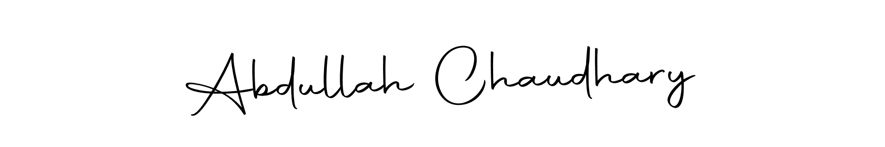 Make a beautiful signature design for name Abdullah Chaudhary. Use this online signature maker to create a handwritten signature for free. Abdullah Chaudhary signature style 10 images and pictures png
