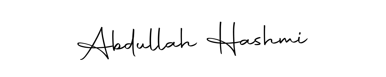 Design your own signature with our free online signature maker. With this signature software, you can create a handwritten (Autography-DOLnW) signature for name Abdullah Hashmi. Abdullah Hashmi signature style 10 images and pictures png