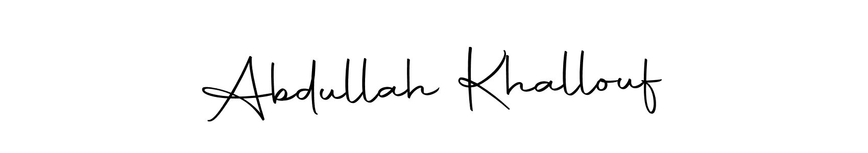 Make a beautiful signature design for name Abdullah Khallouf. Use this online signature maker to create a handwritten signature for free. Abdullah Khallouf signature style 10 images and pictures png