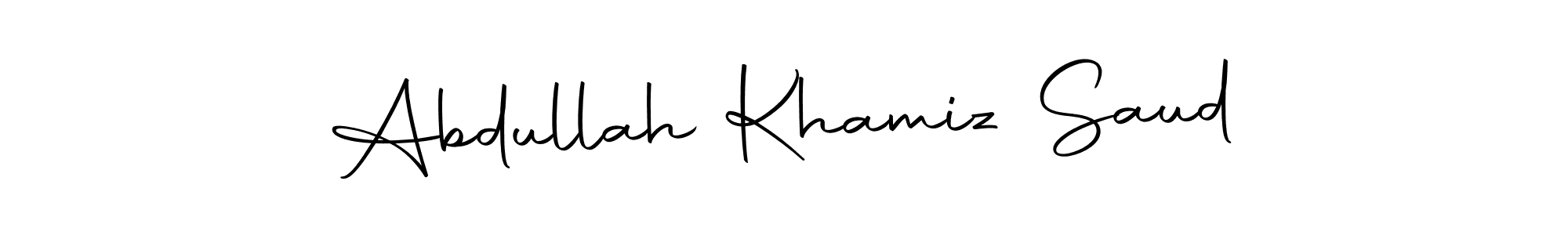 Design your own signature with our free online signature maker. With this signature software, you can create a handwritten (Autography-DOLnW) signature for name Abdullah Khamiz Saud. Abdullah Khamiz Saud signature style 10 images and pictures png