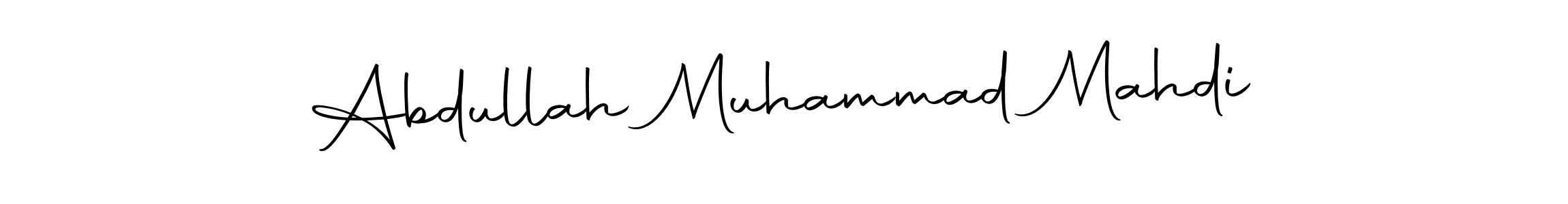 It looks lik you need a new signature style for name Abdullah Muhammad Mahdi. Design unique handwritten (Autography-DOLnW) signature with our free signature maker in just a few clicks. Abdullah Muhammad Mahdi signature style 10 images and pictures png