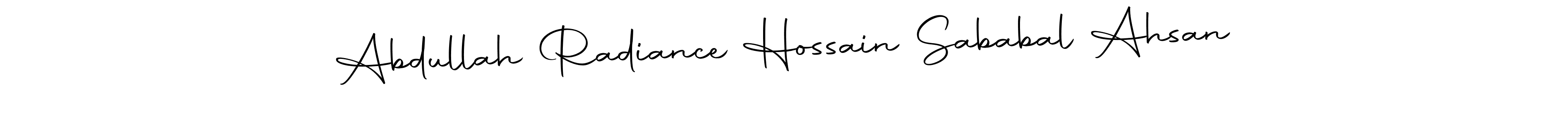 Make a short Abdullah Radiance Hossain Sababal Ahsan signature style. Manage your documents anywhere anytime using Autography-DOLnW. Create and add eSignatures, submit forms, share and send files easily. Abdullah Radiance Hossain Sababal Ahsan signature style 10 images and pictures png