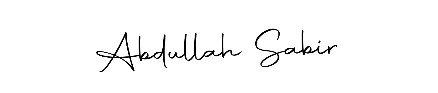 Design your own signature with our free online signature maker. With this signature software, you can create a handwritten (Autography-DOLnW) signature for name Abdullah Sabir. Abdullah Sabir signature style 10 images and pictures png