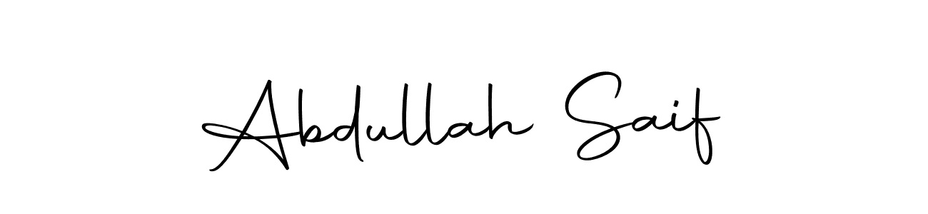 The best way (Autography-DOLnW) to make a short signature is to pick only two or three words in your name. The name Abdullah Saif include a total of six letters. For converting this name. Abdullah Saif signature style 10 images and pictures png