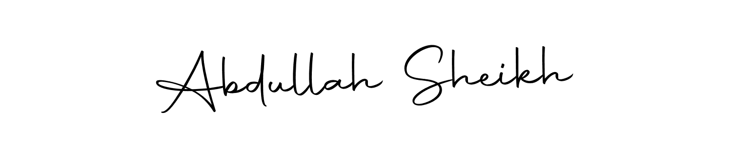 Make a beautiful signature design for name Abdullah Sheikh. With this signature (Autography-DOLnW) style, you can create a handwritten signature for free. Abdullah Sheikh signature style 10 images and pictures png