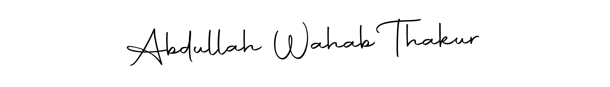 It looks lik you need a new signature style for name Abdullah Wahab Thakur. Design unique handwritten (Autography-DOLnW) signature with our free signature maker in just a few clicks. Abdullah Wahab Thakur signature style 10 images and pictures png
