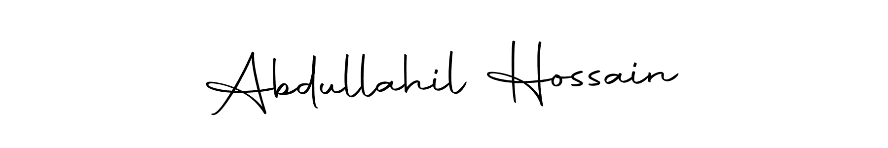 Use a signature maker to create a handwritten signature online. With this signature software, you can design (Autography-DOLnW) your own signature for name Abdullahil Hossain. Abdullahil Hossain signature style 10 images and pictures png