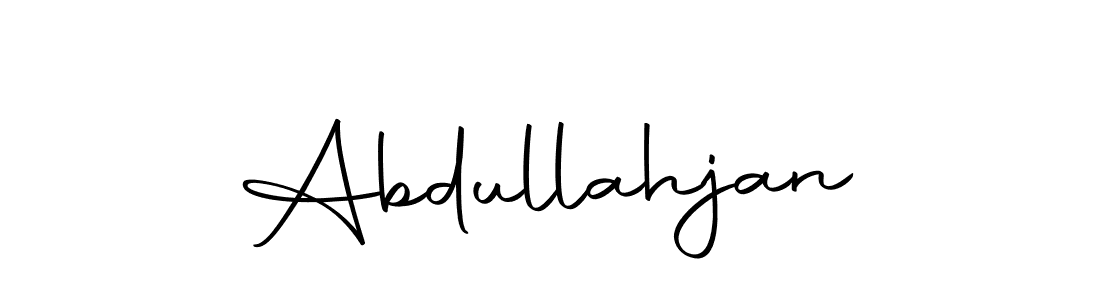 How to make Abdullahjan name signature. Use Autography-DOLnW style for creating short signs online. This is the latest handwritten sign. Abdullahjan signature style 10 images and pictures png