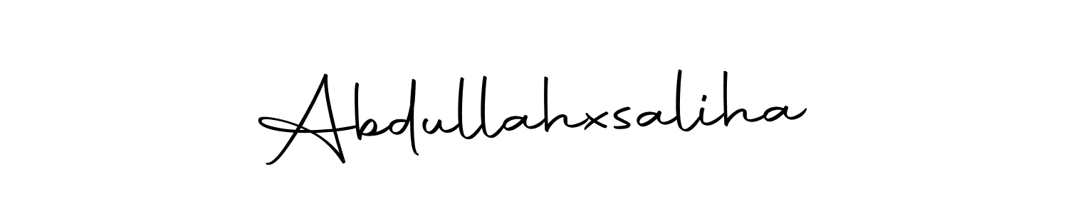 Autography-DOLnW is a professional signature style that is perfect for those who want to add a touch of class to their signature. It is also a great choice for those who want to make their signature more unique. Get Abdullahxsaliha name to fancy signature for free. Abdullahxsaliha signature style 10 images and pictures png