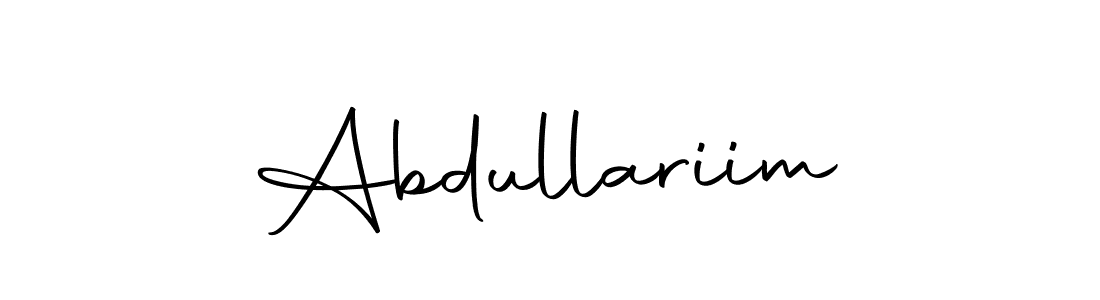 Similarly Autography-DOLnW is the best handwritten signature design. Signature creator online .You can use it as an online autograph creator for name Abdullariim. Abdullariim signature style 10 images and pictures png
