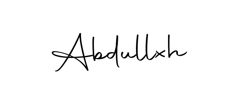 Design your own signature with our free online signature maker. With this signature software, you can create a handwritten (Autography-DOLnW) signature for name Abdullxh. Abdullxh signature style 10 images and pictures png