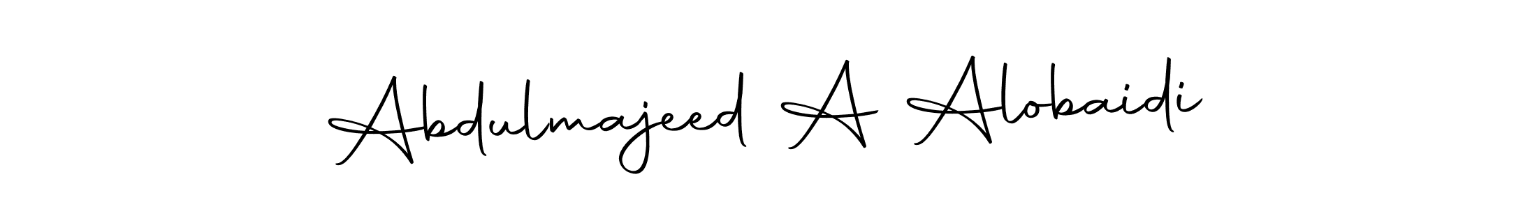 Make a beautiful signature design for name Abdulmajeed A Alobaidi. Use this online signature maker to create a handwritten signature for free. Abdulmajeed A Alobaidi signature style 10 images and pictures png