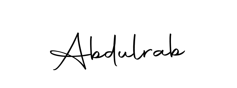 How to make Abdulrab signature? Autography-DOLnW is a professional autograph style. Create handwritten signature for Abdulrab name. Abdulrab signature style 10 images and pictures png