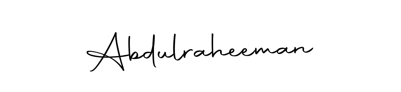 How to make Abdulraheeman signature? Autography-DOLnW is a professional autograph style. Create handwritten signature for Abdulraheeman name. Abdulraheeman signature style 10 images and pictures png