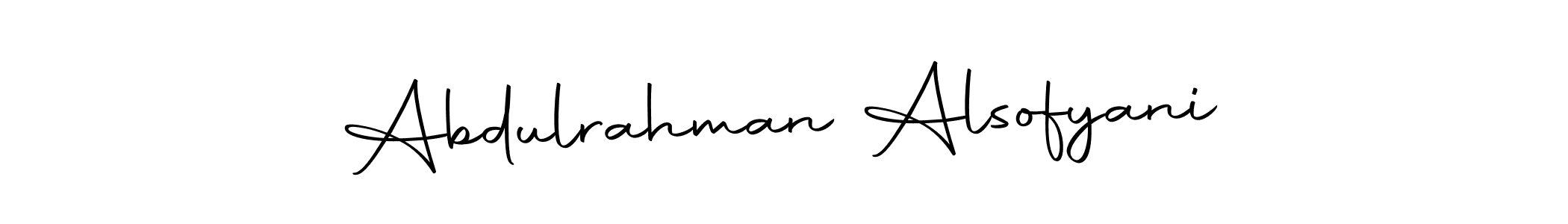 It looks lik you need a new signature style for name Abdulrahman Alsofyani. Design unique handwritten (Autography-DOLnW) signature with our free signature maker in just a few clicks. Abdulrahman Alsofyani signature style 10 images and pictures png