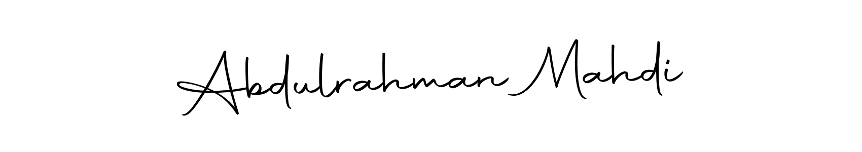 Similarly Autography-DOLnW is the best handwritten signature design. Signature creator online .You can use it as an online autograph creator for name Abdulrahman Mahdi. Abdulrahman Mahdi signature style 10 images and pictures png