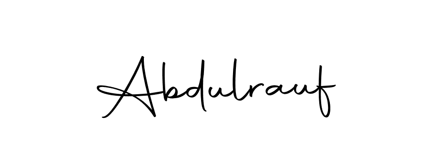 Design your own signature with our free online signature maker. With this signature software, you can create a handwritten (Autography-DOLnW) signature for name Abdulrauf. Abdulrauf signature style 10 images and pictures png