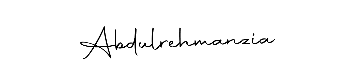 How to make Abdulrehmanzia name signature. Use Autography-DOLnW style for creating short signs online. This is the latest handwritten sign. Abdulrehmanzia signature style 10 images and pictures png