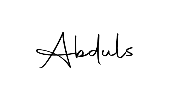 Create a beautiful signature design for name Abduls. With this signature (Autography-DOLnW) fonts, you can make a handwritten signature for free. Abduls signature style 10 images and pictures png