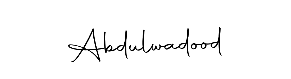 How to make Abdulwadood name signature. Use Autography-DOLnW style for creating short signs online. This is the latest handwritten sign. Abdulwadood signature style 10 images and pictures png