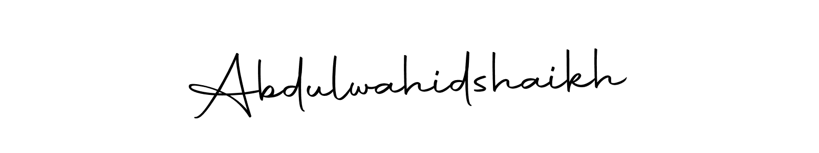 Abdulwahidshaikh stylish signature style. Best Handwritten Sign (Autography-DOLnW) for my name. Handwritten Signature Collection Ideas for my name Abdulwahidshaikh. Abdulwahidshaikh signature style 10 images and pictures png