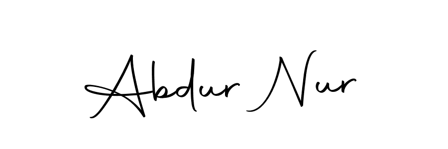 Design your own signature with our free online signature maker. With this signature software, you can create a handwritten (Autography-DOLnW) signature for name Abdur Nur. Abdur Nur signature style 10 images and pictures png