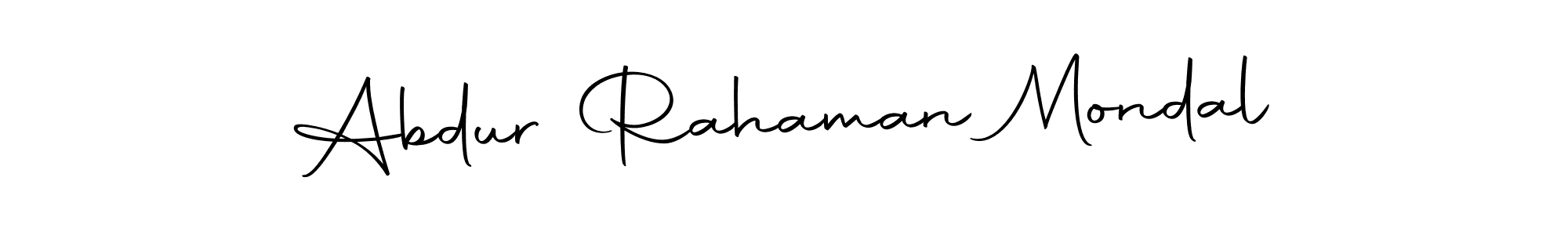 Make a beautiful signature design for name Abdur Rahaman Mondal. With this signature (Autography-DOLnW) style, you can create a handwritten signature for free. Abdur Rahaman Mondal signature style 10 images and pictures png