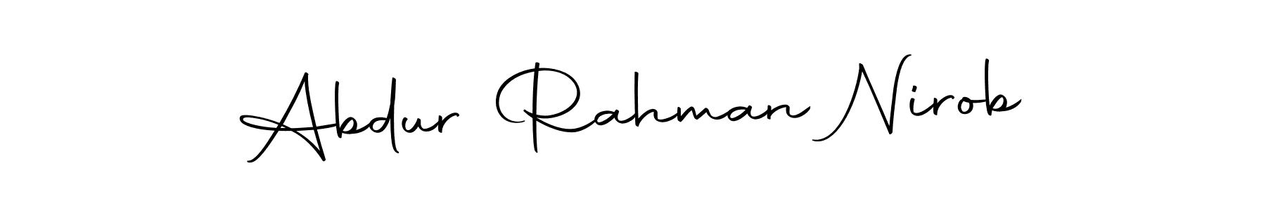 Here are the top 10 professional signature styles for the name Abdur Rahman Nirob. These are the best autograph styles you can use for your name. Abdur Rahman Nirob signature style 10 images and pictures png