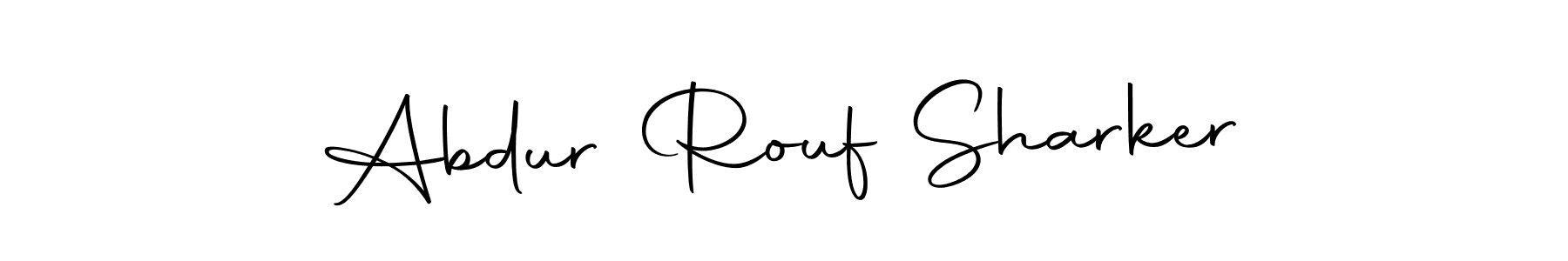 Use a signature maker to create a handwritten signature online. With this signature software, you can design (Autography-DOLnW) your own signature for name Abdur Rouf Sharker. Abdur Rouf Sharker signature style 10 images and pictures png