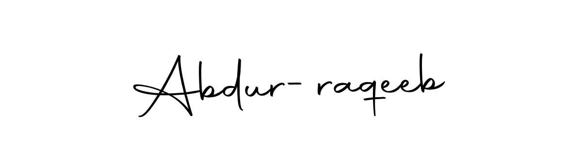 Make a beautiful signature design for name Abdur-raqeeb. With this signature (Autography-DOLnW) style, you can create a handwritten signature for free. Abdur-raqeeb signature style 10 images and pictures png