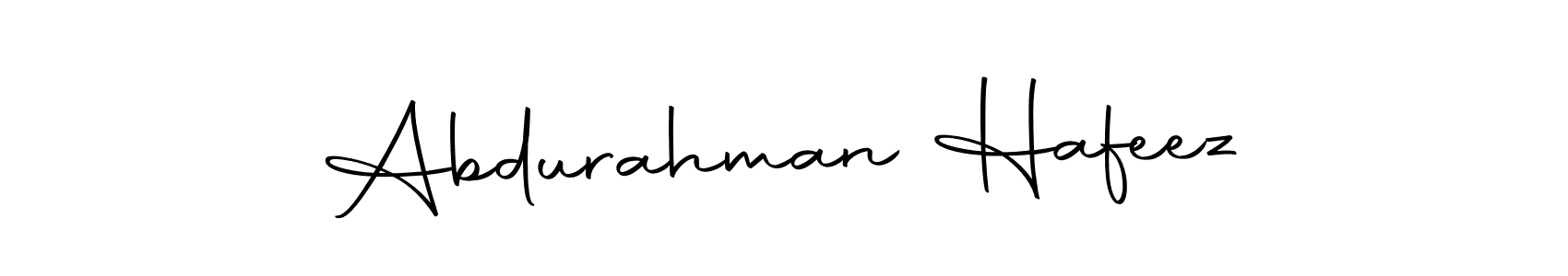 Create a beautiful signature design for name Abdurahman Hafeez. With this signature (Autography-DOLnW) fonts, you can make a handwritten signature for free. Abdurahman Hafeez signature style 10 images and pictures png