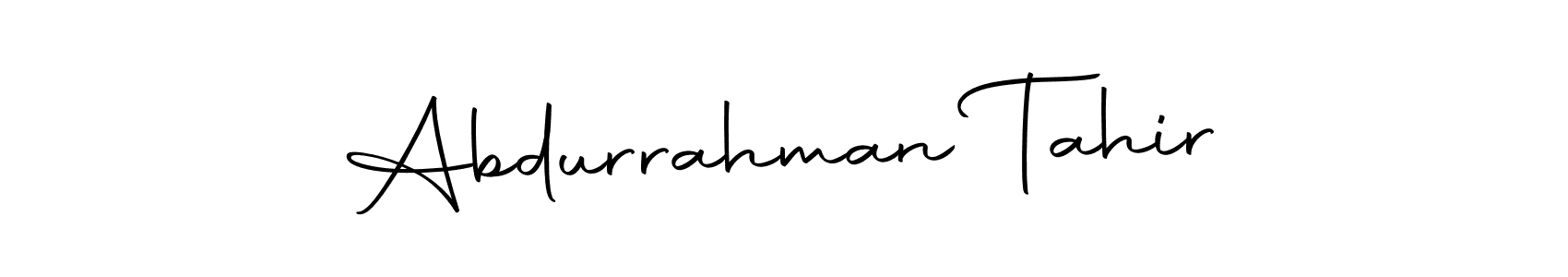 Design your own signature with our free online signature maker. With this signature software, you can create a handwritten (Autography-DOLnW) signature for name Abdurrahman Tahir. Abdurrahman Tahir signature style 10 images and pictures png