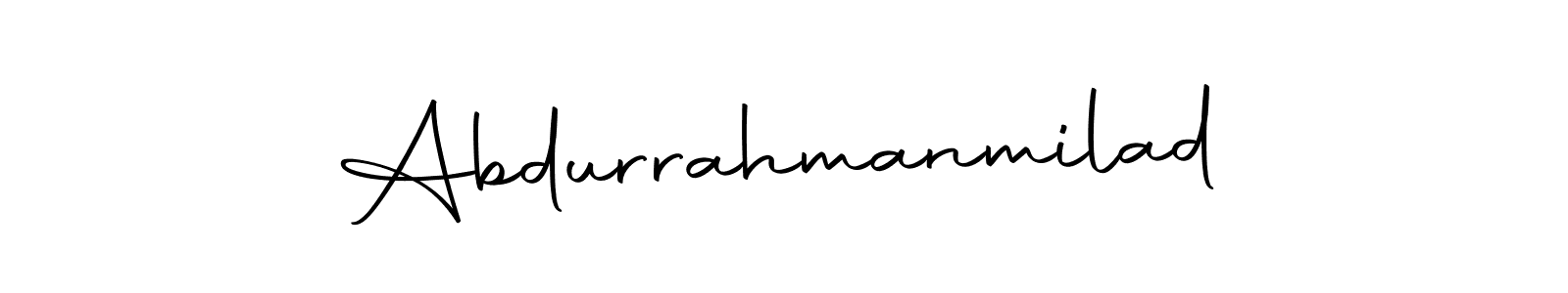 You should practise on your own different ways (Autography-DOLnW) to write your name (Abdurrahmanmilad) in signature. don't let someone else do it for you. Abdurrahmanmilad signature style 10 images and pictures png