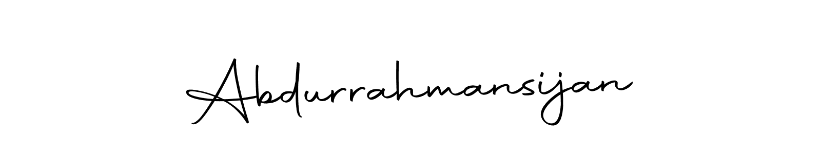 How to make Abdurrahmansijan signature? Autography-DOLnW is a professional autograph style. Create handwritten signature for Abdurrahmansijan name. Abdurrahmansijan signature style 10 images and pictures png