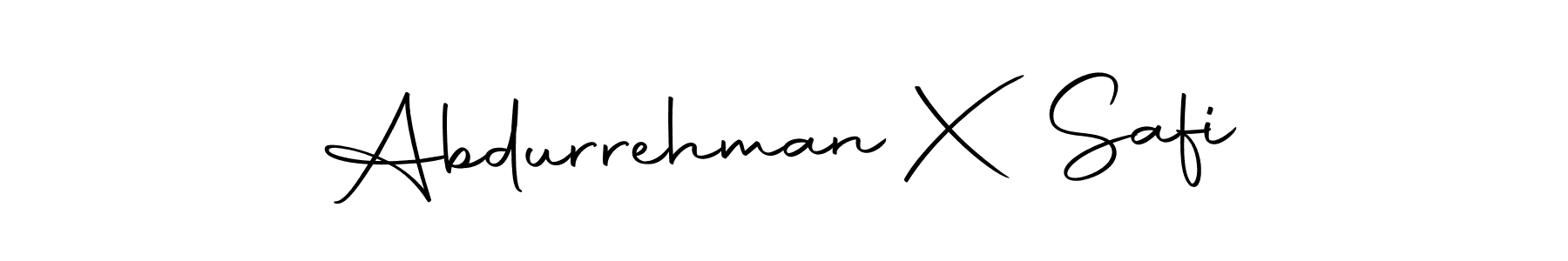 Design your own signature with our free online signature maker. With this signature software, you can create a handwritten (Autography-DOLnW) signature for name Abdurrehman X Safi. Abdurrehman X Safi signature style 10 images and pictures png