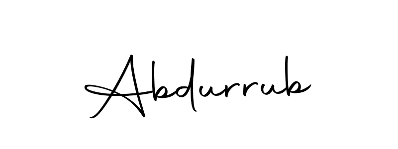 Make a beautiful signature design for name Abdurrub. With this signature (Autography-DOLnW) style, you can create a handwritten signature for free. Abdurrub signature style 10 images and pictures png