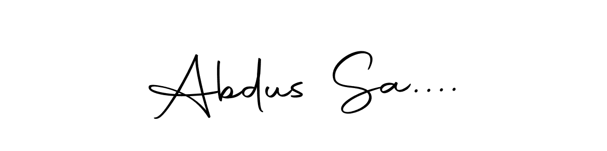 if you are searching for the best signature style for your name Abdus Sa..... so please give up your signature search. here we have designed multiple signature styles  using Autography-DOLnW. Abdus Sa.... signature style 10 images and pictures png