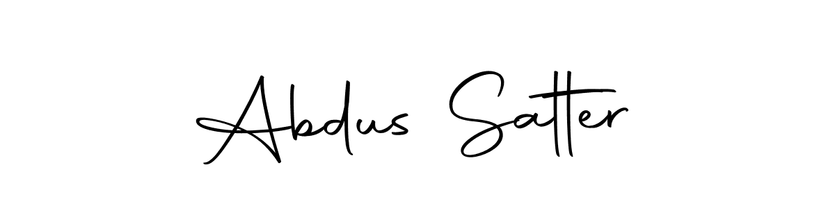 You should practise on your own different ways (Autography-DOLnW) to write your name (Abdus Satter) in signature. don't let someone else do it for you. Abdus Satter signature style 10 images and pictures png