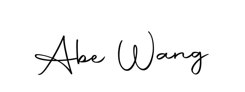 Create a beautiful signature design for name Abe Wang. With this signature (Autography-DOLnW) fonts, you can make a handwritten signature for free. Abe Wang signature style 10 images and pictures png
